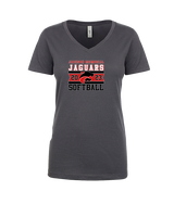 Jackson Memorial Softball Stamp - Womens Vneck