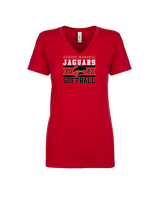 Jackson Memorial Softball Stamp - Womens Vneck