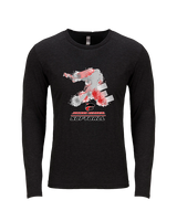 Jackson Memorial Softball Swing - Tri-Blend Long Sleeve