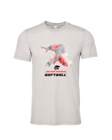 Jackson Memorial Softball Swing - Tri - Blend Shirt