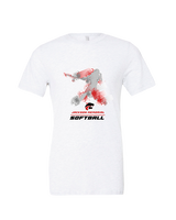 Jackson Memorial Softball Swing - Tri-Blend Shirt