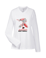 Jackson Memorial Softball Swing - Womens Performance Longsleeve