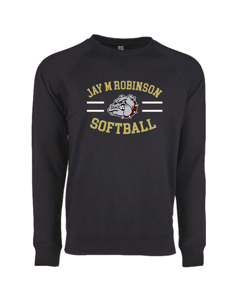 Jay M Robinson HS Softball Curve - Crewneck Sweatshirt