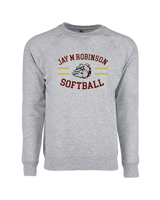 Jay M Robinson HS Softball Curve - Crewneck Sweatshirt