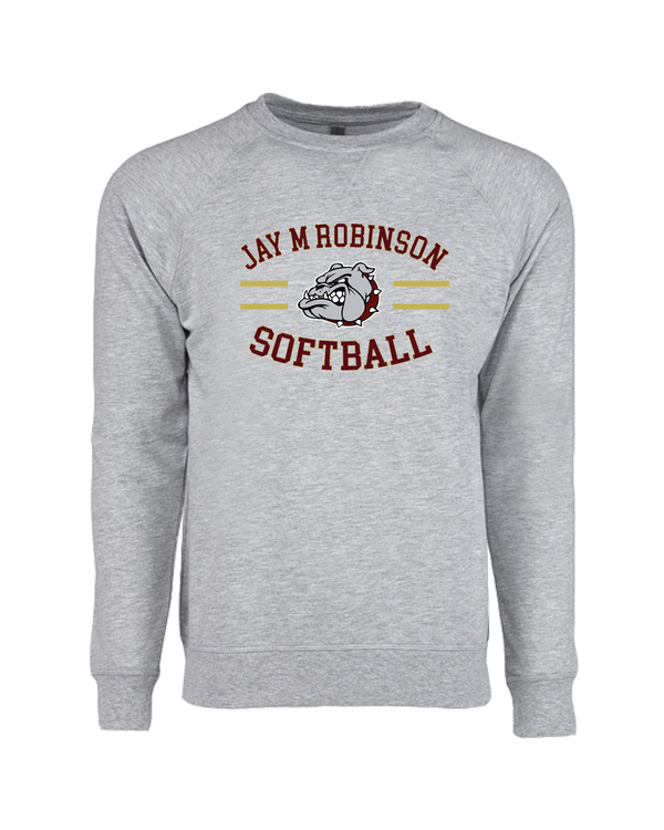Jay M Robinson HS Softball Curve - Crewneck Sweatshirt