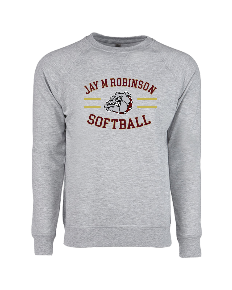 Jay M Robinson HS Softball Curve - Crewneck Sweatshirt