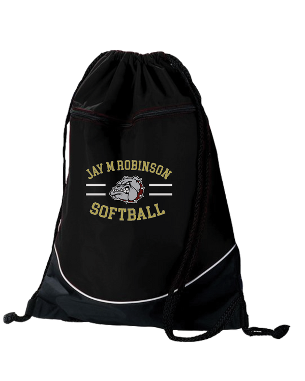 Jay M Robinson HS Softball Curve - Drawstring Bag
