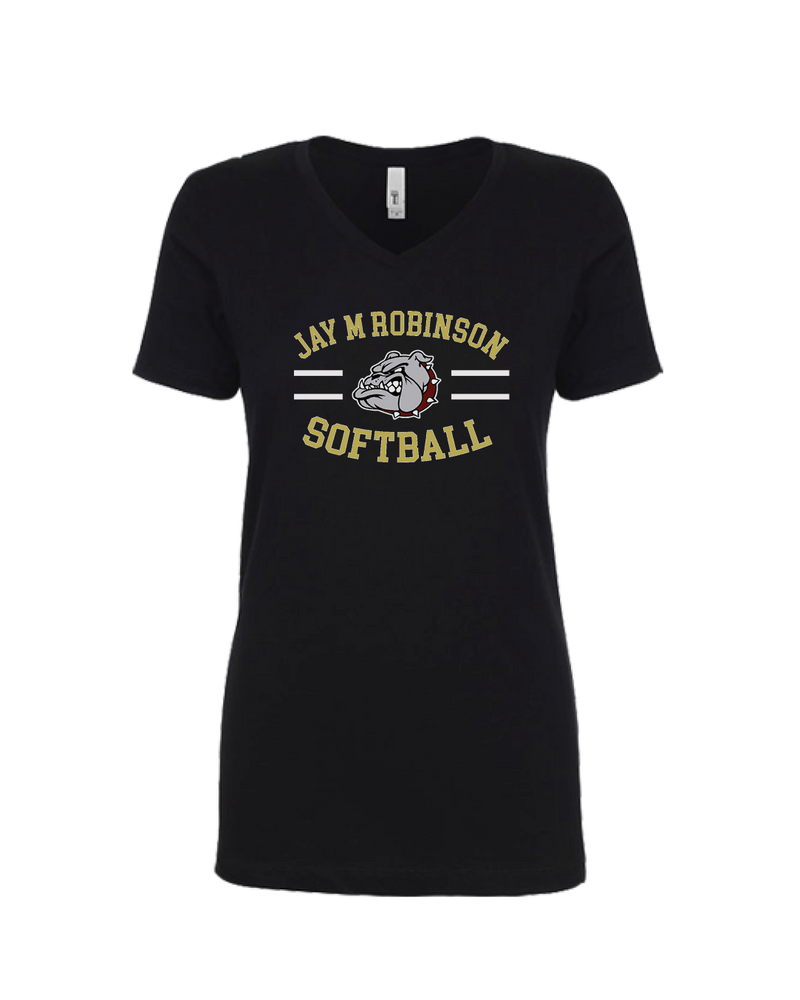 Jay M Robinson HS Softball Curve - Women’s V-Neck