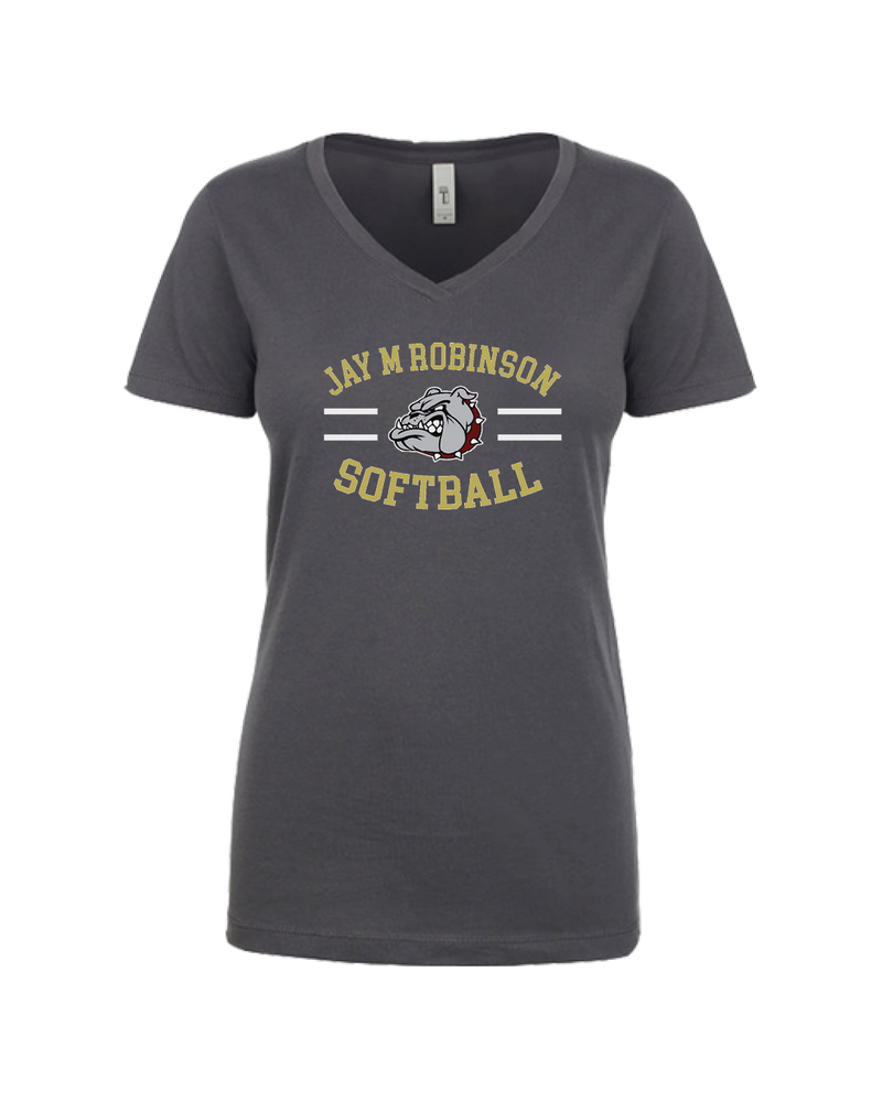 Jay M Robinson HS Softball Curve - Women’s V-Neck