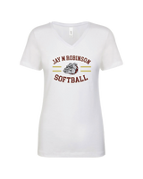 Jay M Robinson HS Softball Curve - Women’s V-Neck