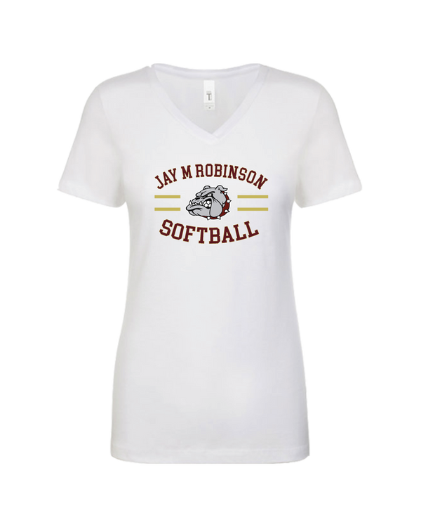 Jay M Robinson HS Softball Curve - Women’s V-Neck
