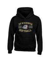 Jay M Robinson HS Softball Curve - Youth Hoodie