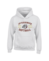 Jay M Robinson HS Softball Curve - Youth Hoodie