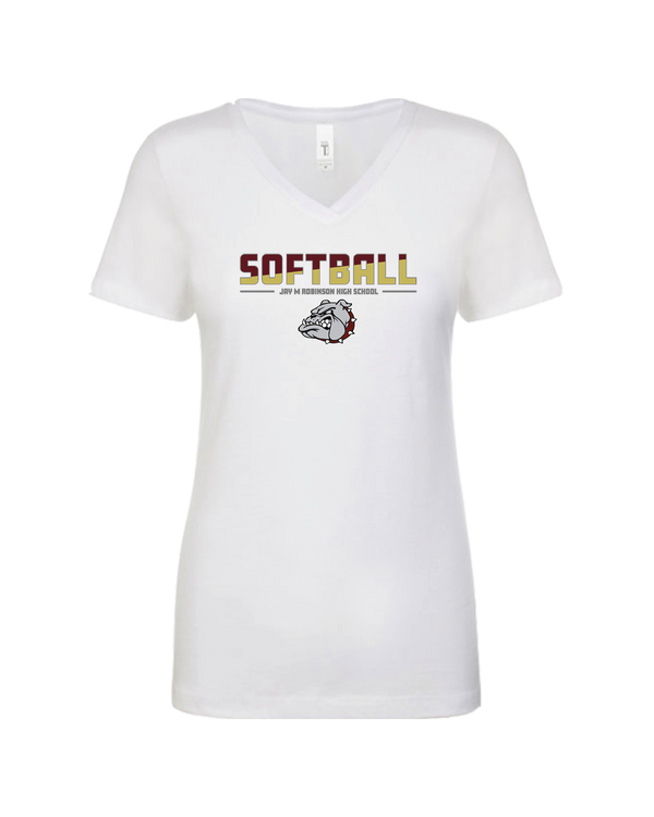 Jay M Robinson HS Softball Cut - Women’s V-Neck