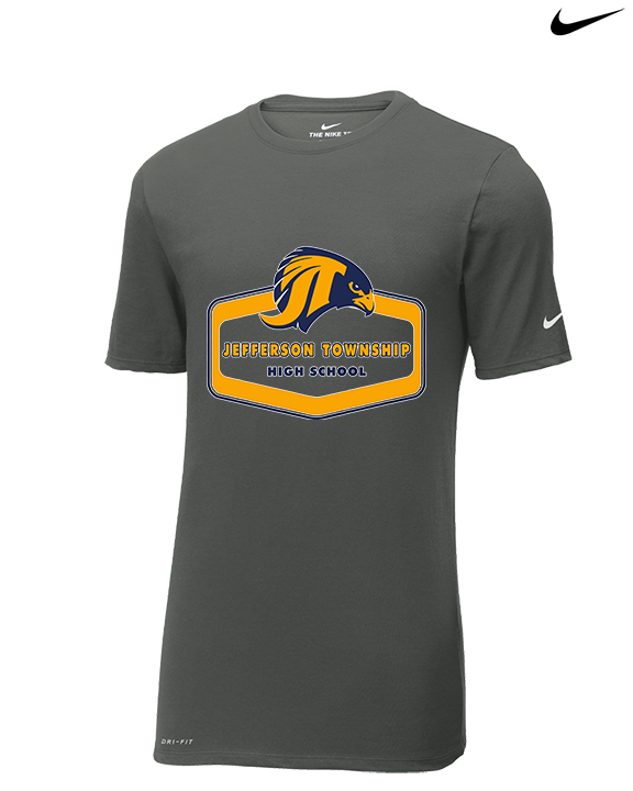 Jefferson Township HS Football Board - Mens Nike Cotton Poly Tee