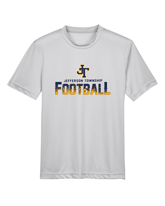 Jefferson Township HS Football Splatter - Youth Performance Shirt