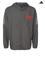Jim Thorpe Area HS Track & Field Logo Red - Mens Adidas Full Zip Jacket