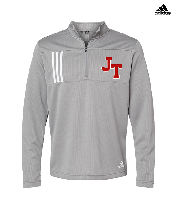 Jim Thorpe Area HS Track & Field Logo Red - Mens Adidas Quarter Zip
