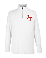 Jim Thorpe Area HS Track & Field Logo Red - Mens Quarter Zip