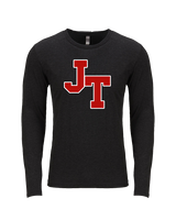 Jim Thorpe Area HS Track & Field Logo Red - Tri-Blend Long Sleeve