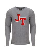 Jim Thorpe Area HS Track & Field Logo Red - Tri-Blend Long Sleeve
