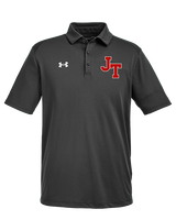 Jim Thorpe Area HS Track & Field Logo Red - Under Armour Mens Tech Polo