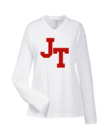 Jim Thorpe Area HS Track & Field Logo Red - Womens Performance Longsleeve