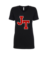 Jim Thorpe Area HS Track & Field Logo Red - Womens Vneck