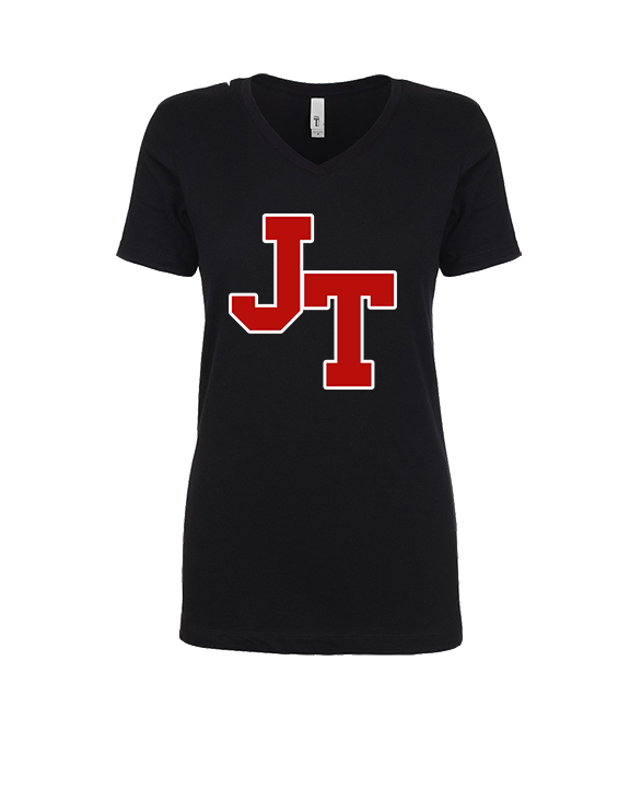 Jim Thorpe Area HS Track & Field Logo Red - Womens Vneck