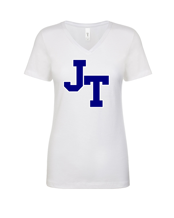 Jim Thorpe Area HS Track & Field Logo Blue - Womens Vneck