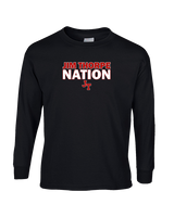 Jim Thorpe Area HS Track & Field Nation Blue Shirt - Cotton Longsleeve