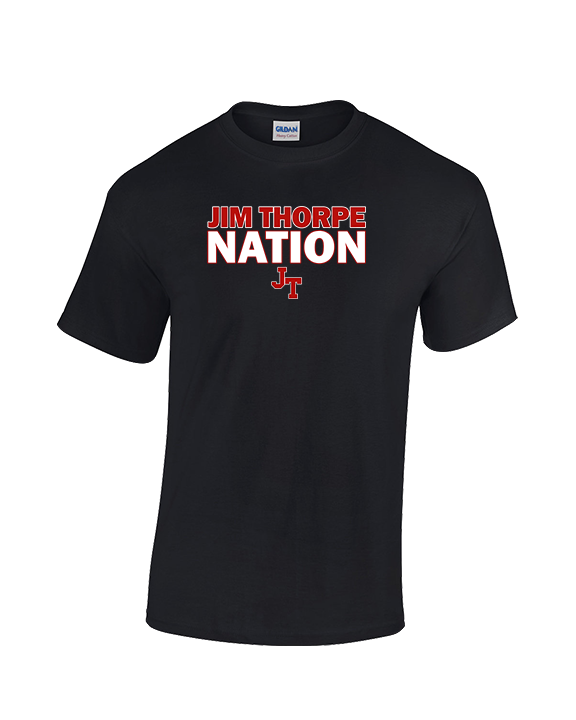 Jim Thorpe Area HS Track & Field Nation Blue Shirt - Cotton T-Shirt