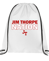 Jim Thorpe Area HS Track & Field Nation Blue Shirt - Drawstring Bag