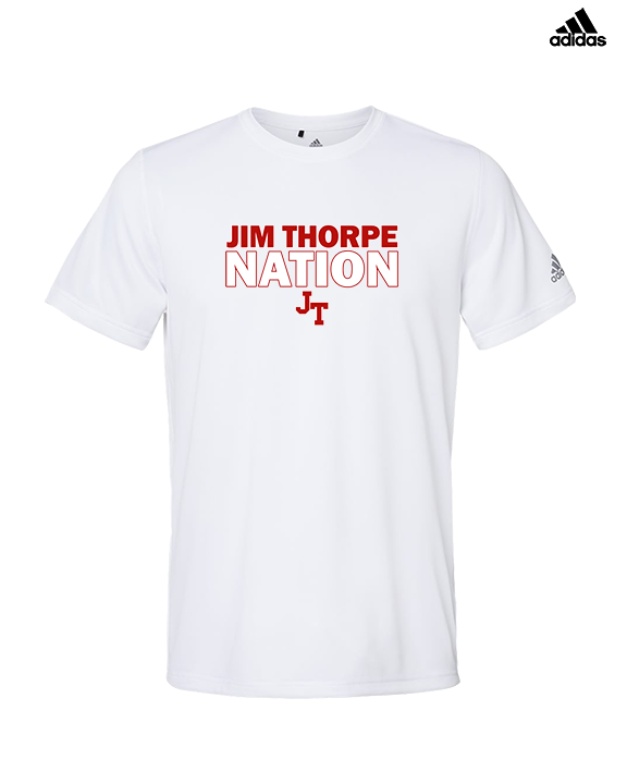 Jim Thorpe Area HS Track & Field Nation Blue Shirt - Mens Adidas Performance Shirt