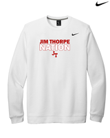 Jim Thorpe Area HS Track & Field Nation Blue Shirt - Mens Nike Crewneck