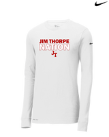 Jim Thorpe Area HS Track & Field Nation Blue Shirt - Mens Nike Longsleeve