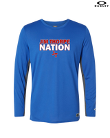 Jim Thorpe Area HS Track & Field Nation Blue Shirt - Mens Oakley Longsleeve