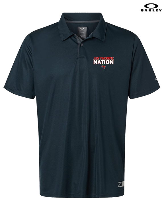Jim Thorpe Area HS Track & Field Nation Blue Shirt - Mens Oakley Polo