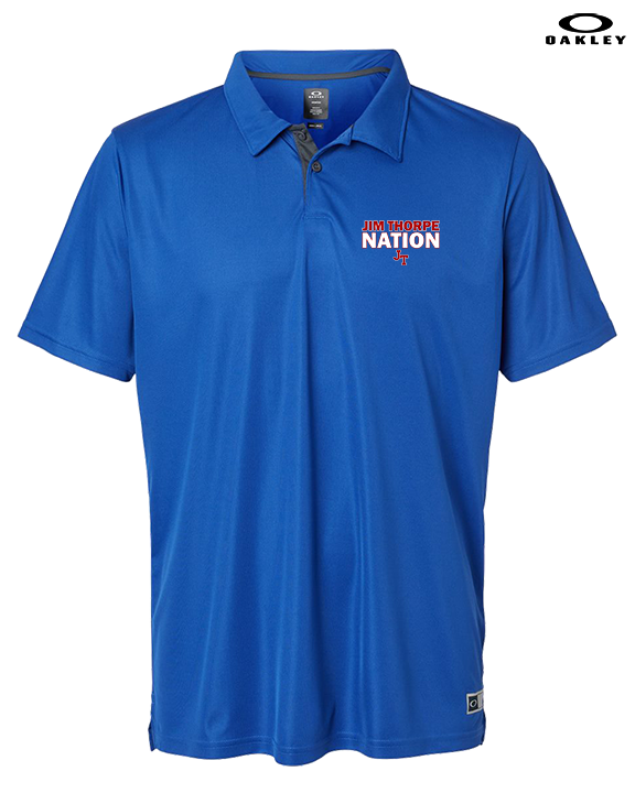 Jim Thorpe Area HS Track & Field Nation Blue Shirt - Mens Oakley Polo