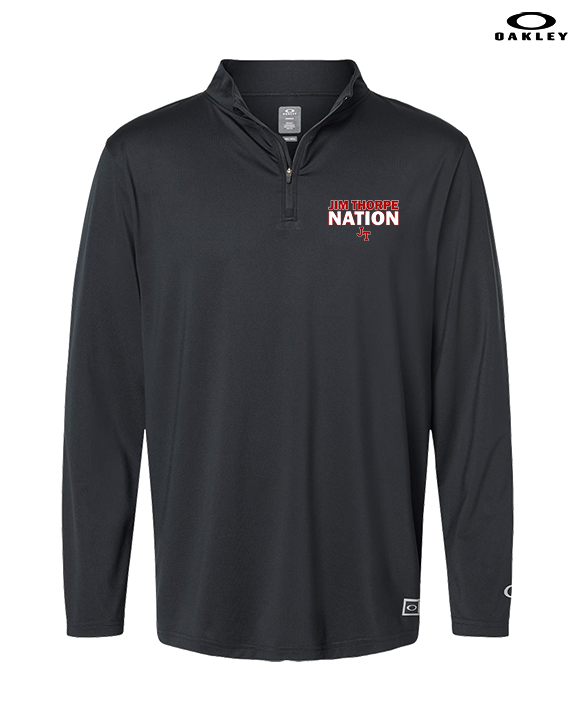 Jim Thorpe Area HS Track & Field Nation Blue Shirt - Mens Oakley Quarter Zip