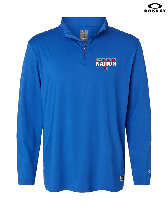 Jim Thorpe Area HS Track & Field Nation Blue Shirt - Mens Oakley Quarter Zip