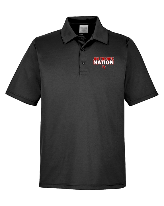 Jim Thorpe Area HS Track & Field Nation Blue Shirt - Mens Polo