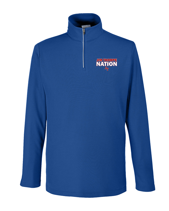 Jim Thorpe Area HS Track & Field Nation Blue Shirt - Mens Quarter Zip