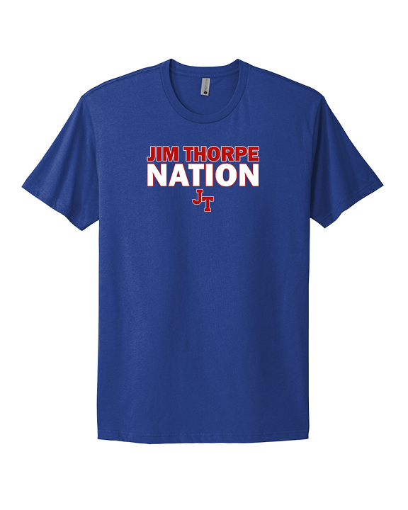 Jim Thorpe Area HS Track & Field Nation Blue Shirt - Mens Select Cotton T-Shirt
