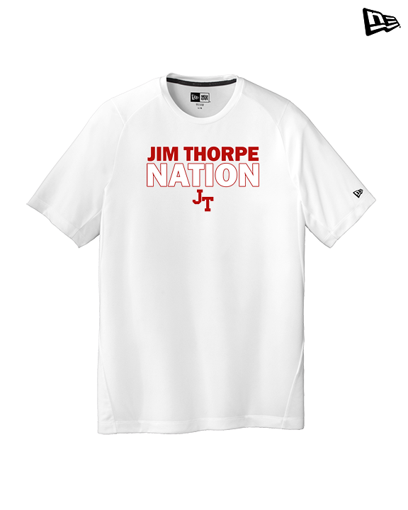 Jim Thorpe Area HS Track & Field Nation Blue Shirt - New Era Performance Shirt