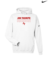 Jim Thorpe Area HS Track & Field Nation Blue Shirt - Nike Club Fleece Hoodie