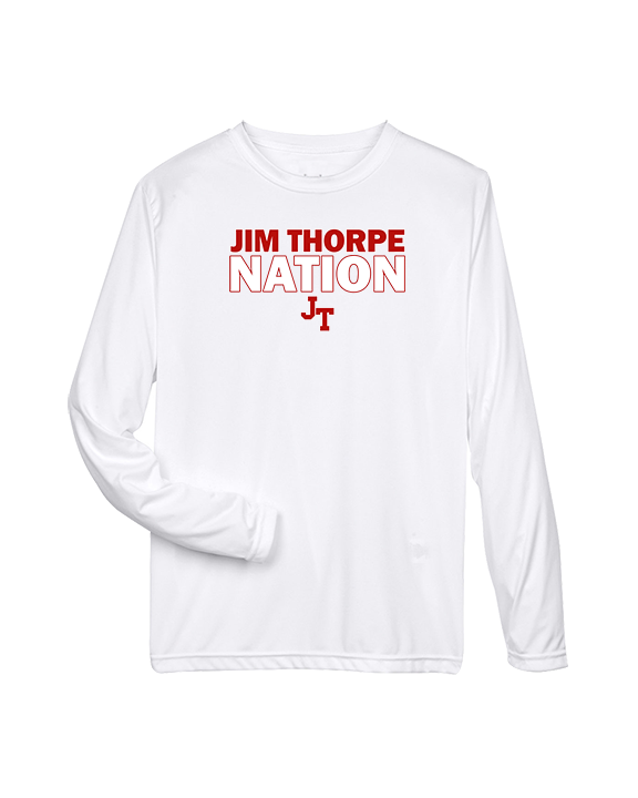 Jim Thorpe Area HS Track & Field Nation Blue Shirt - Performance Longsleeve