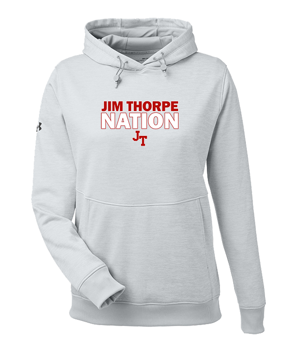 Jim Thorpe Area HS Track & Field Nation Blue Shirt - Under Armour Ladies Storm Fleece