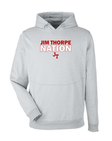 Jim Thorpe Area HS Track & Field Nation Blue Shirt - Under Armour Mens Storm Fleece