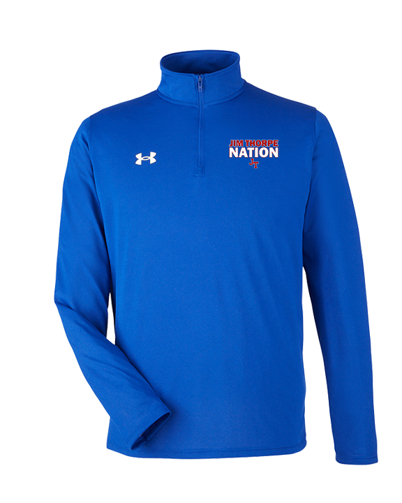 Jim Thorpe Area HS Track & Field Nation Blue Shirt - Under Armour Mens Tech Quarter Zip